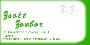 zsolt zombor business card